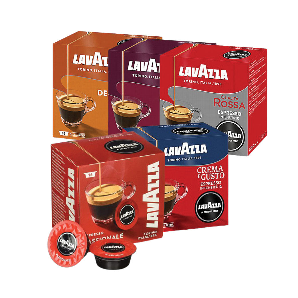 180 קפסולות MIX של Lavazza Amodo Mio מקוריות (5 מארזים)