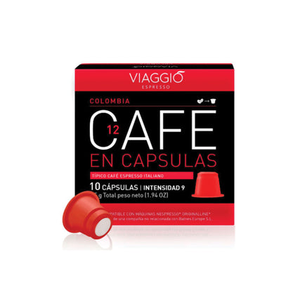 יח׳ 10  nespresso קפסולות תואמות VIAGGIO COLOMBIA